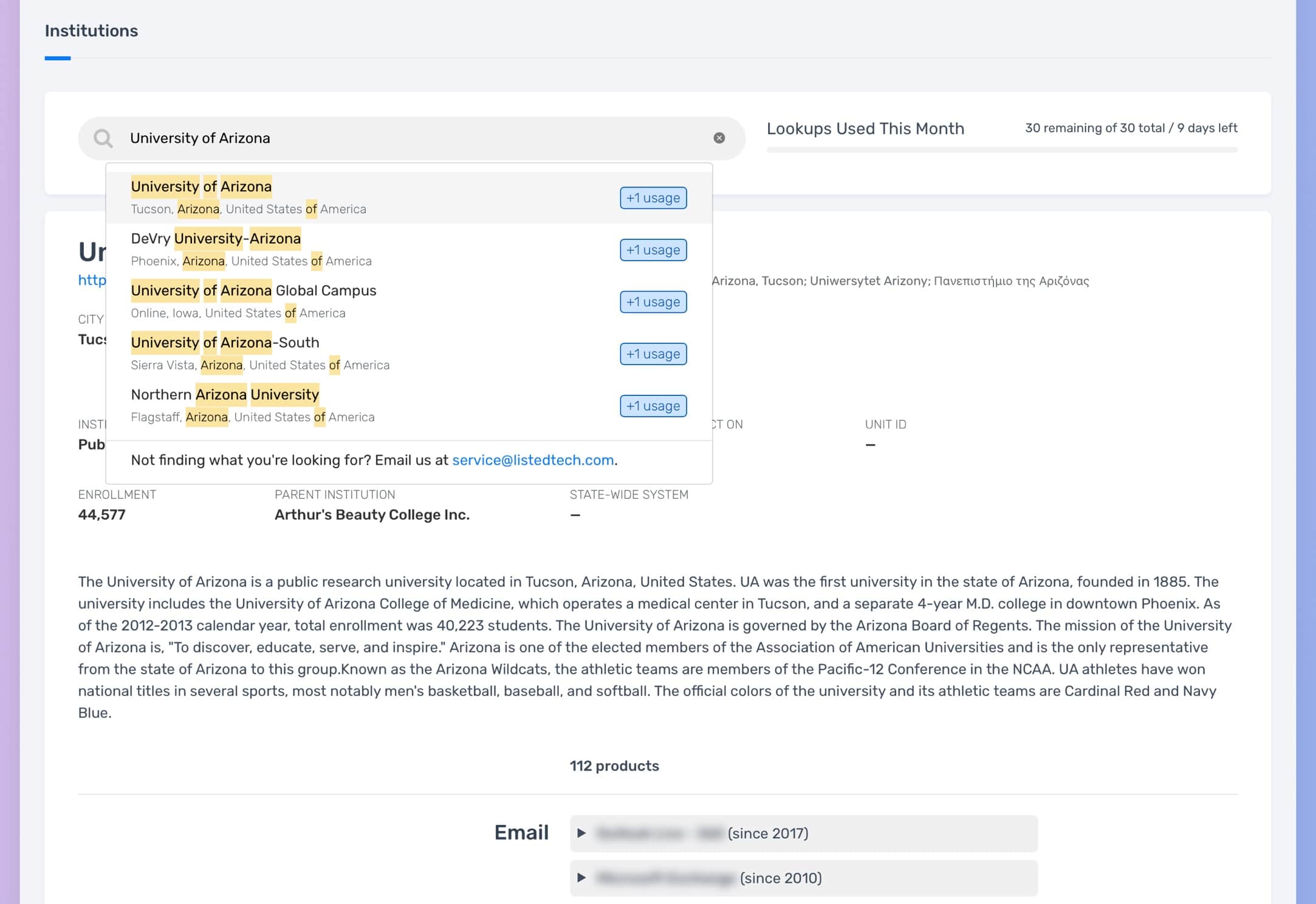 Ed Tech Data for Industry - ListEdTech