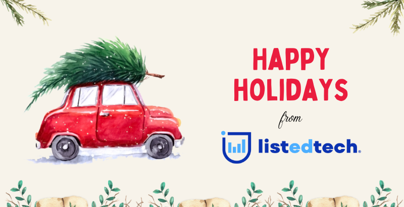 Postcard Happy Holidays from ListEdTech