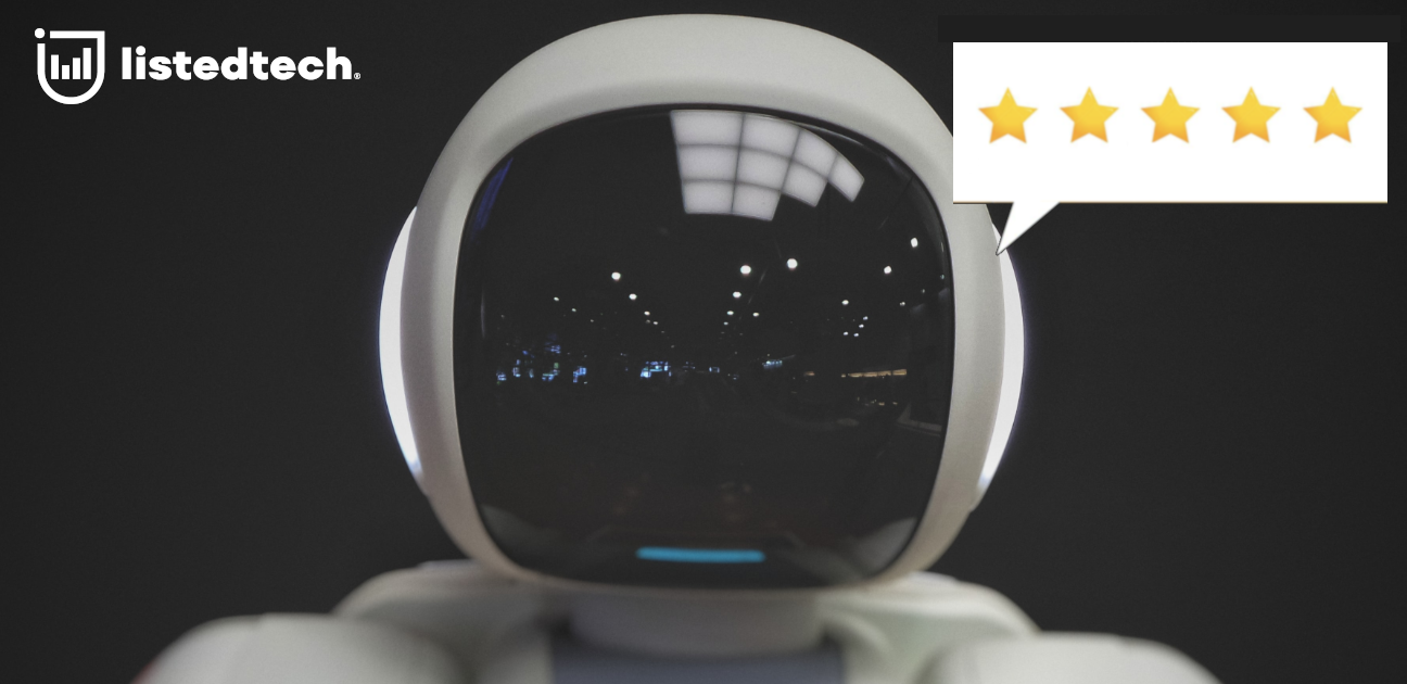 Robot is giving a 5-star review