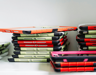 A stack of iPads
